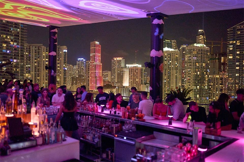 Miami rooftop experience