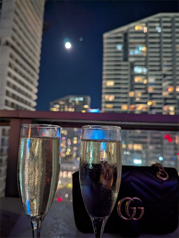 Miami under the moon